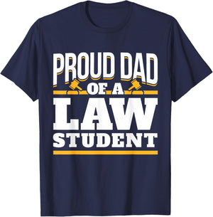 Law School - Son Daughter Studies Law - Dad Of A Law Student T-Shirt - T-Shirt | Navy