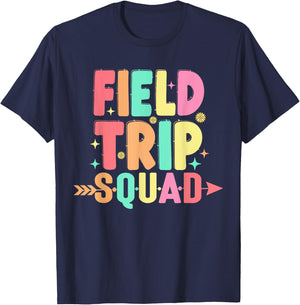 Matching Field Trip Squad Teacher And Students T-Shirt - T-Shirt | Navy