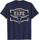 Personalized Hank Name Vintage T-Shirt - T-Shirt | Navy