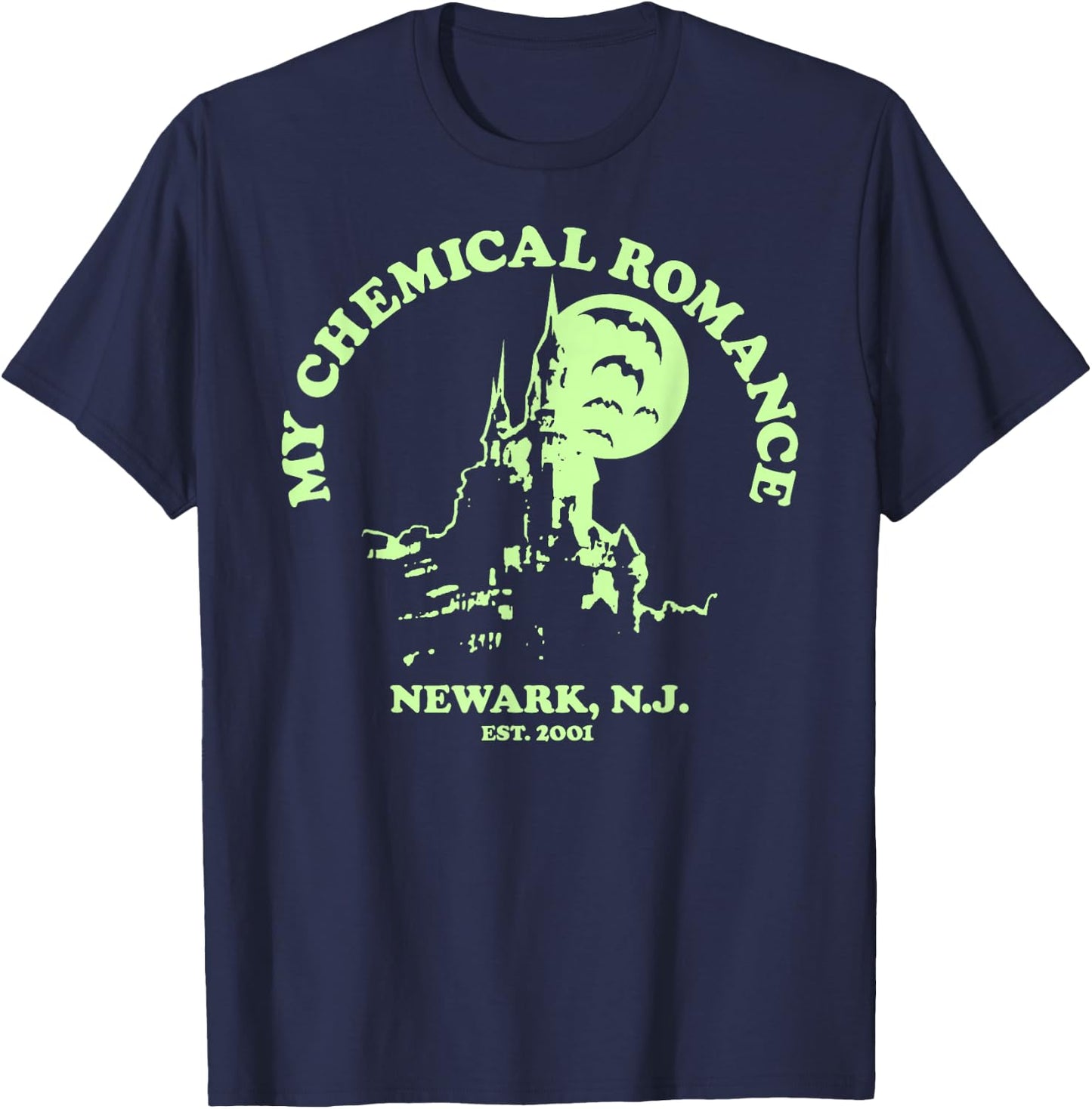 My Chemical Romance Haunted Castle T-Shirt - T-Shirt | Navy