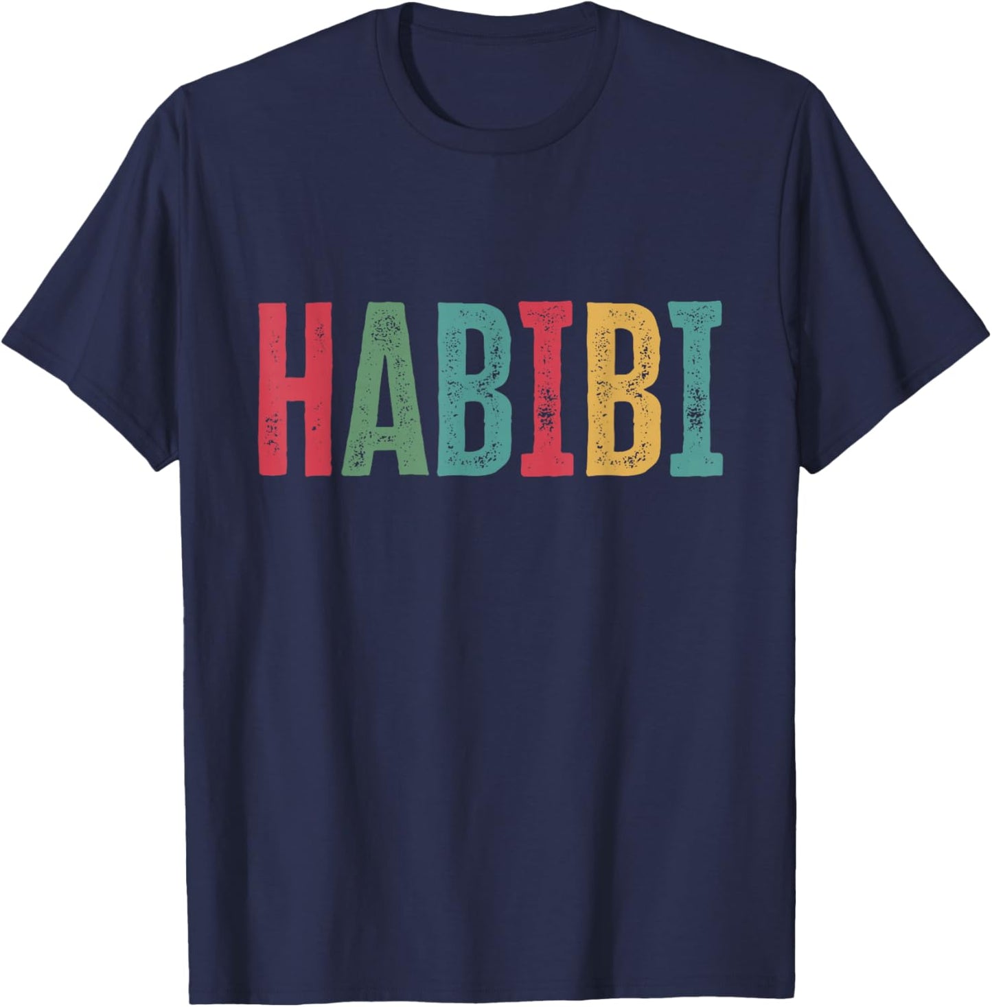 Habibi Darling Arabic T-Shirt - T-Shirt | Navy