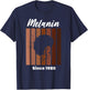 Melanin Since 1980 Black Women Born In 1980 Birthday T-Shirt - T-Shirt | Navy