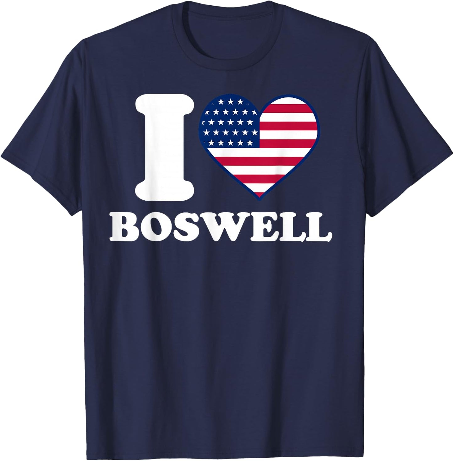 I love Boswell I heart Boswell T-Shirt - T-Shirt | Navy