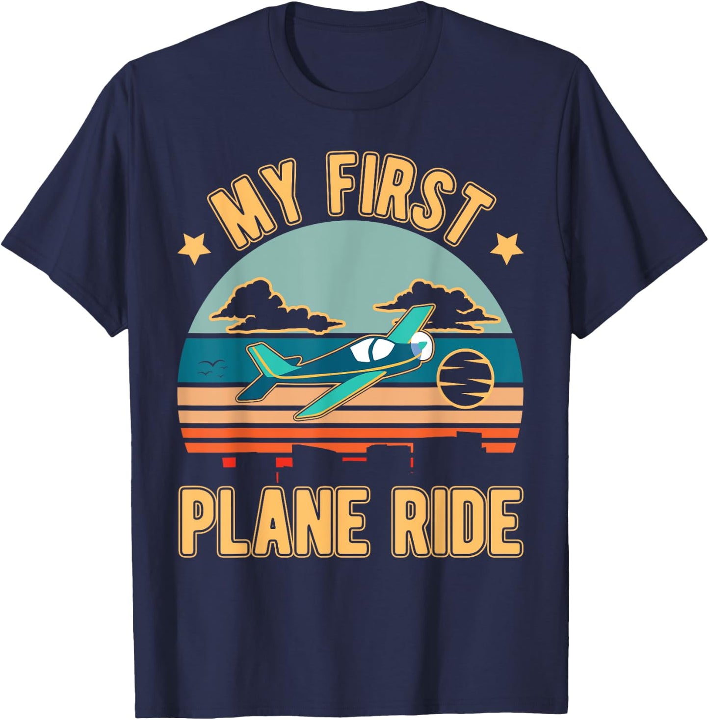 My First Plane Ride T-Shirt - T-Shirt | Navy