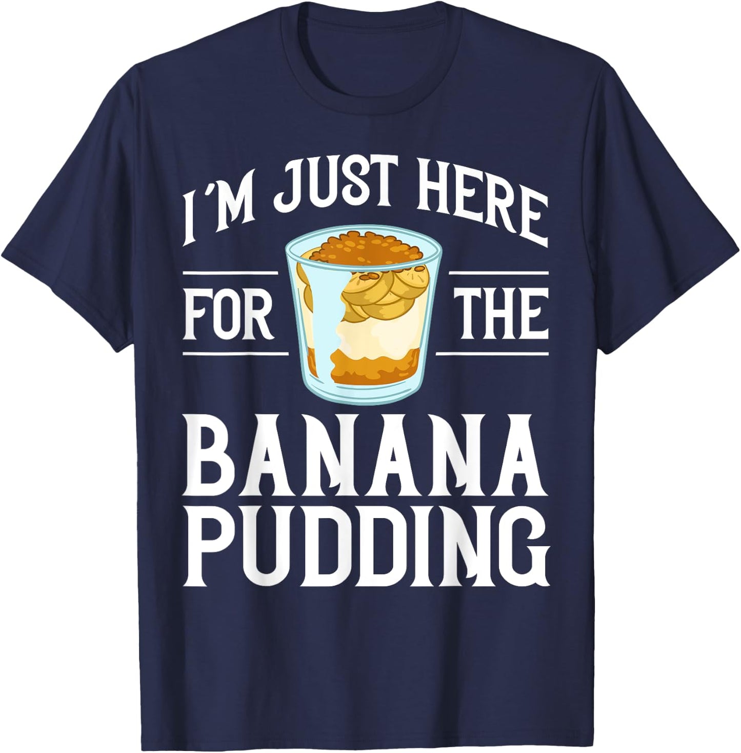 Banana Pudding Recipe Ice Cream Women Girls Kids T-Shirt - T-Shirt | Navy