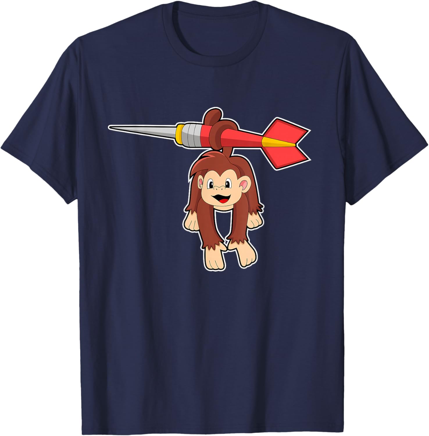 Monkey Darts Dart Sports T-Shirt - T-Shirt | Navy