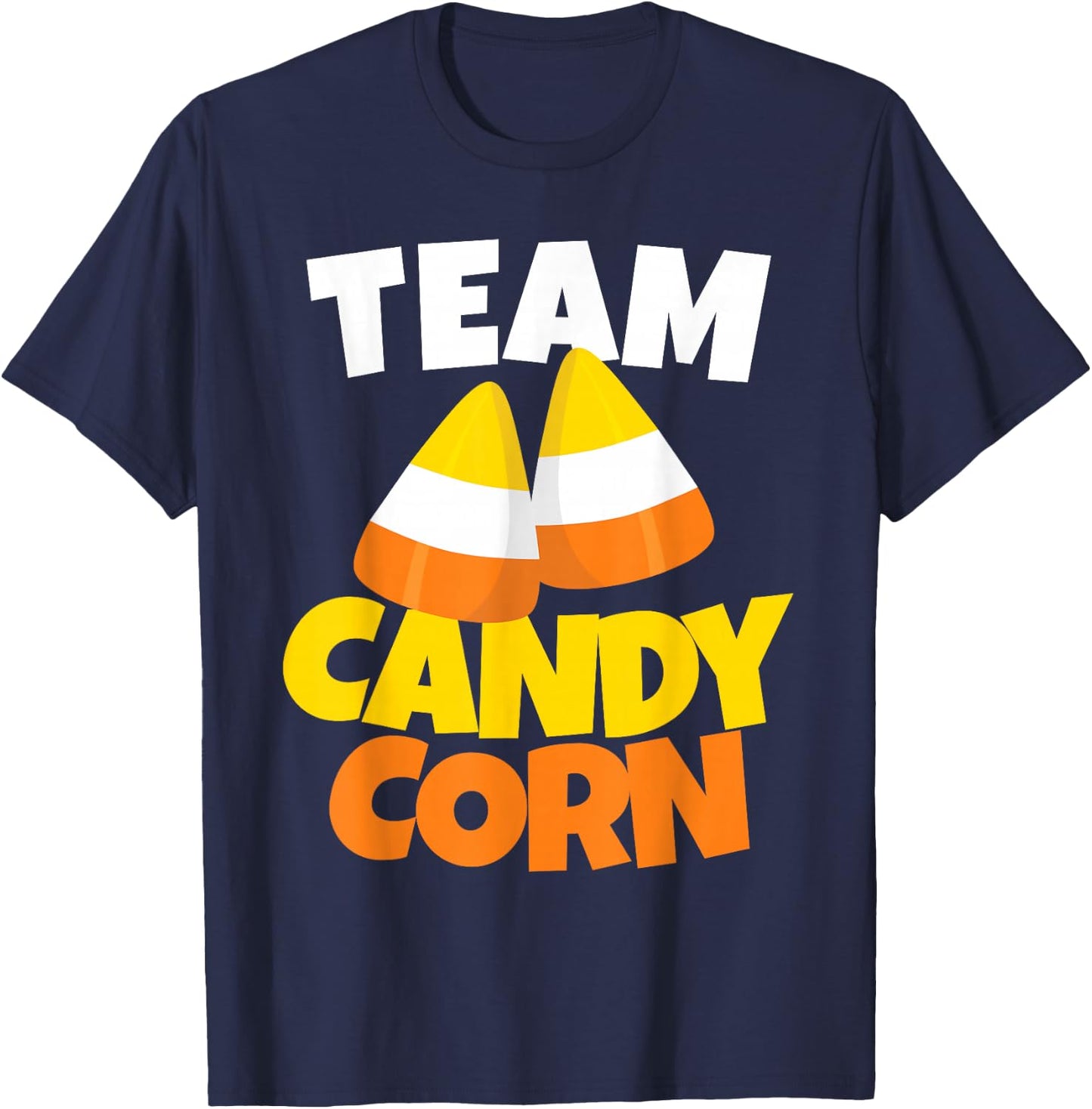 Team Candy Corn - Lazy Halloween Costume T-Shirt - T-Shirt | Navy