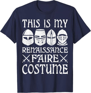 This Is My Renaissance Faire Costume Men Boys Kids Outfit T-Shirt - T-Shirt | Navy