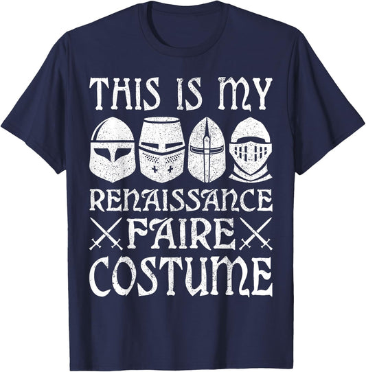 This Is My Renaissance Faire Costume Men Boys Kids Outfit T-Shirt - T-Shirt | Navy