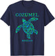 Cozumel Mexico Sea Turtle Colorful Boys Girls Toddler T-Shirt - T-Shirt | Navy