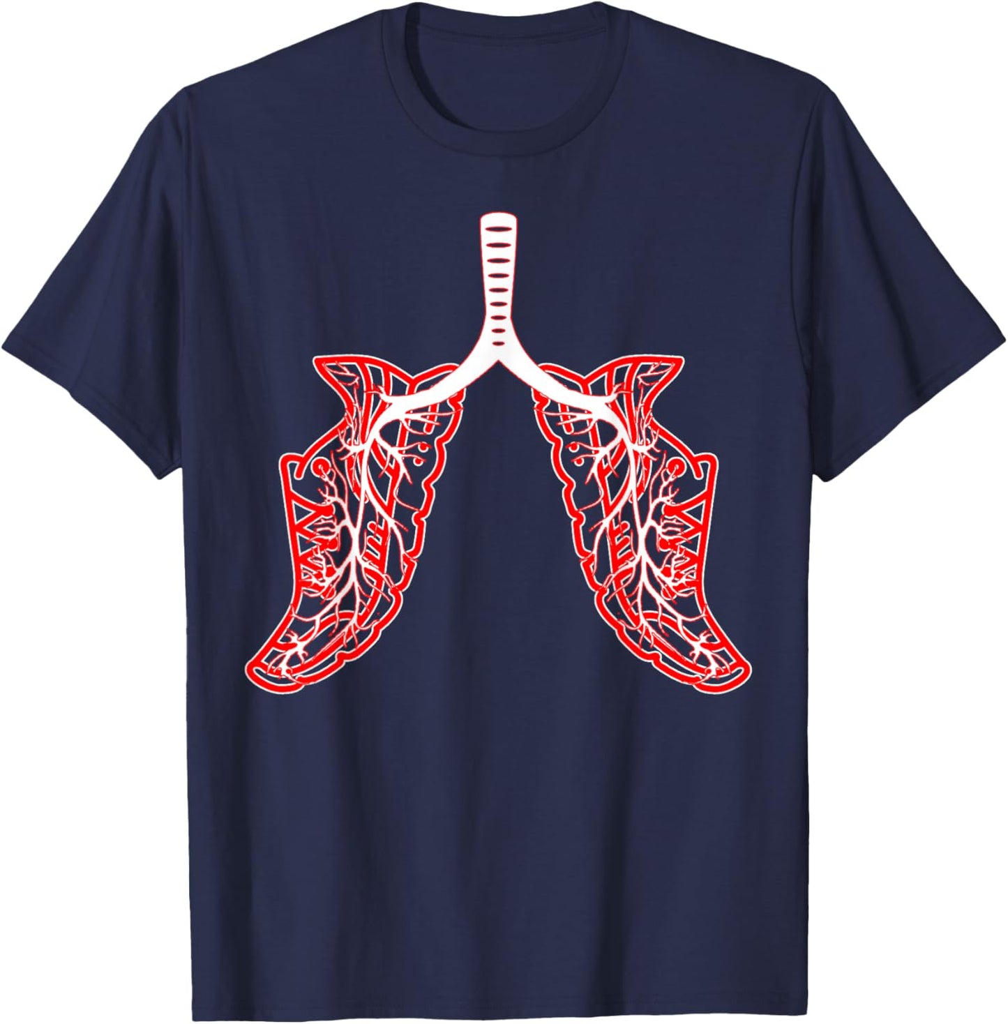 Running Jogging, Funny Running shirt, Running Shoe Lungs T-Shirt - T-Shirt | Navy