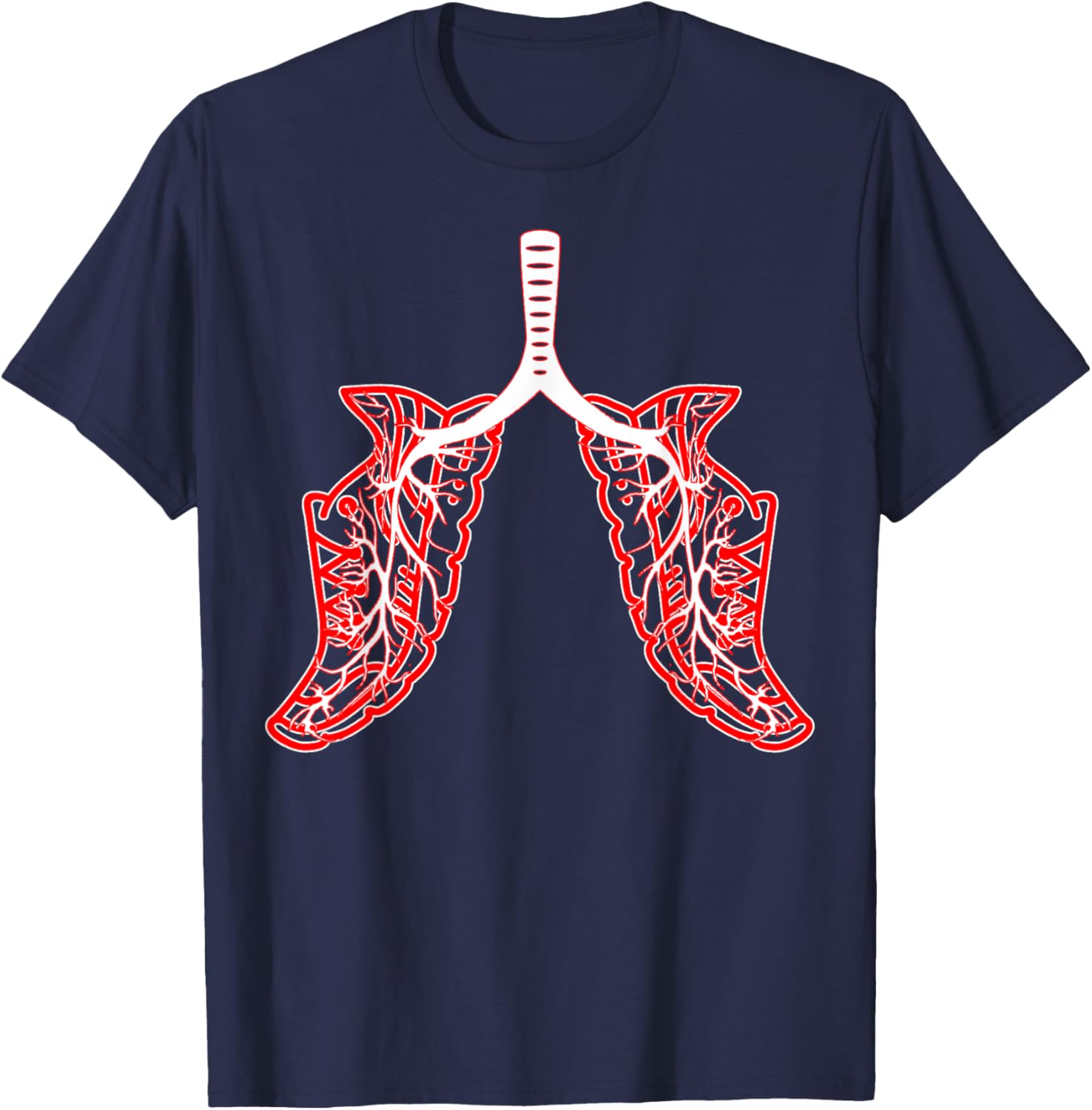 Running Jogging, Funny Running shirt, Running Shoe Lungs T-Shirt - T-Shirt | Navy