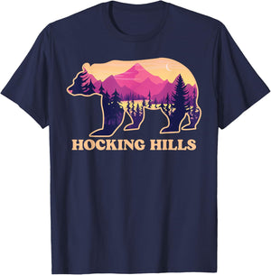Bear Hocking Hills State Park Ohio OH Canoe Kayak Souvenirs T-Shirt - T-Shirt | Navy