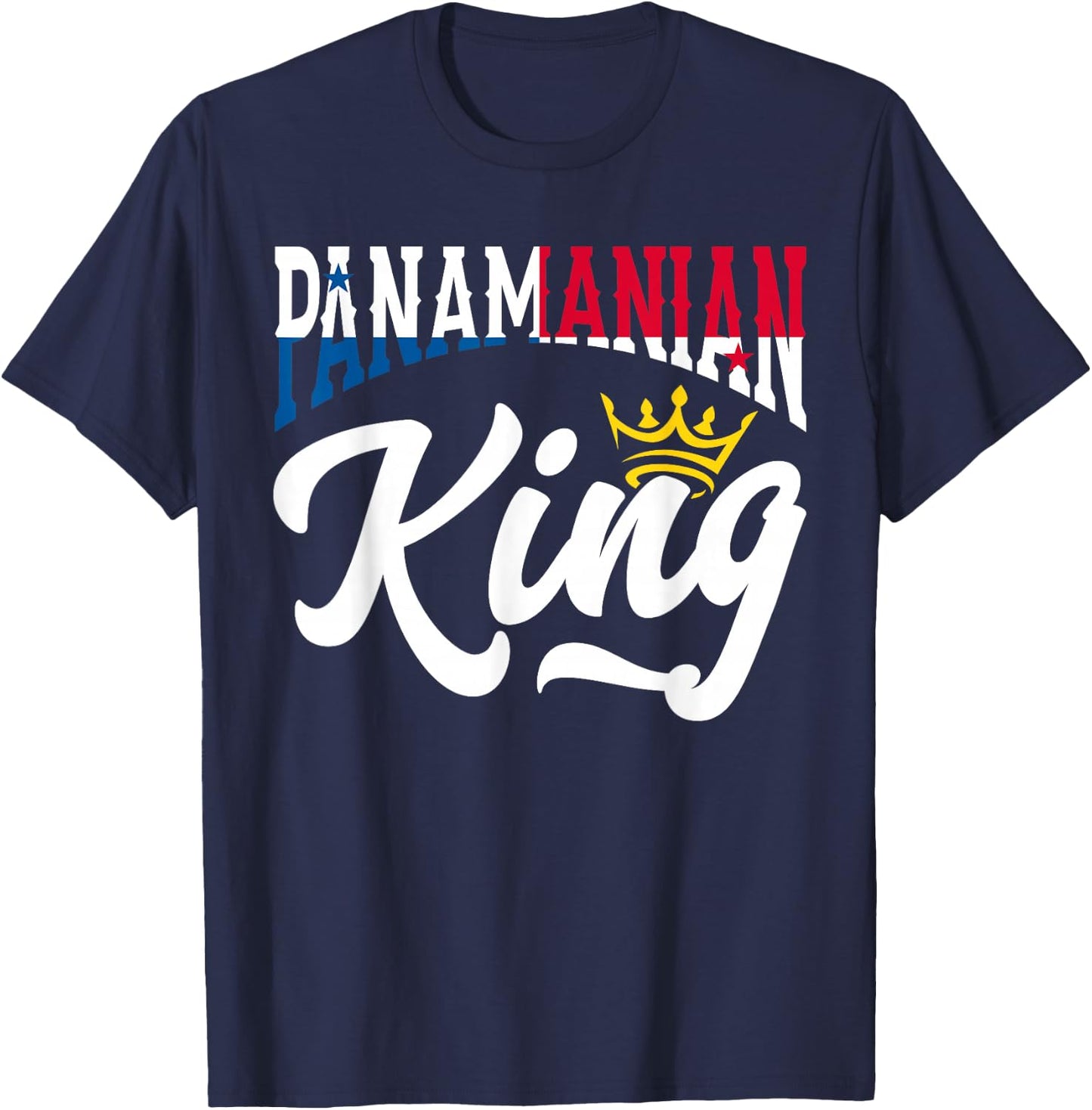 Panamanian King Panama Panamanian Panama Flag T-Shirt - T-Shirt | Navy