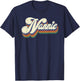 Nannie Gifts For Grandma Retro Vintage Mother's Day Nannie T-Shirt - T-Shirt | Navy