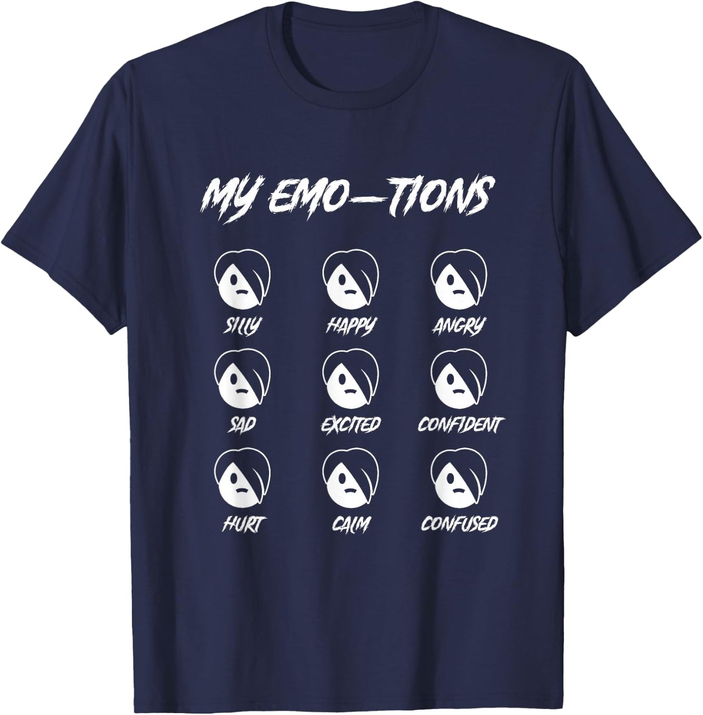 Funny Goth Gothic 00's 2000s - Punk Rock Emo T-Shirt - T-Shirt | Navy