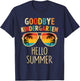Goodbye Kindergarten Hello Summer Last Day Graduation Boys T-Shirt - T-Shirt | Navy