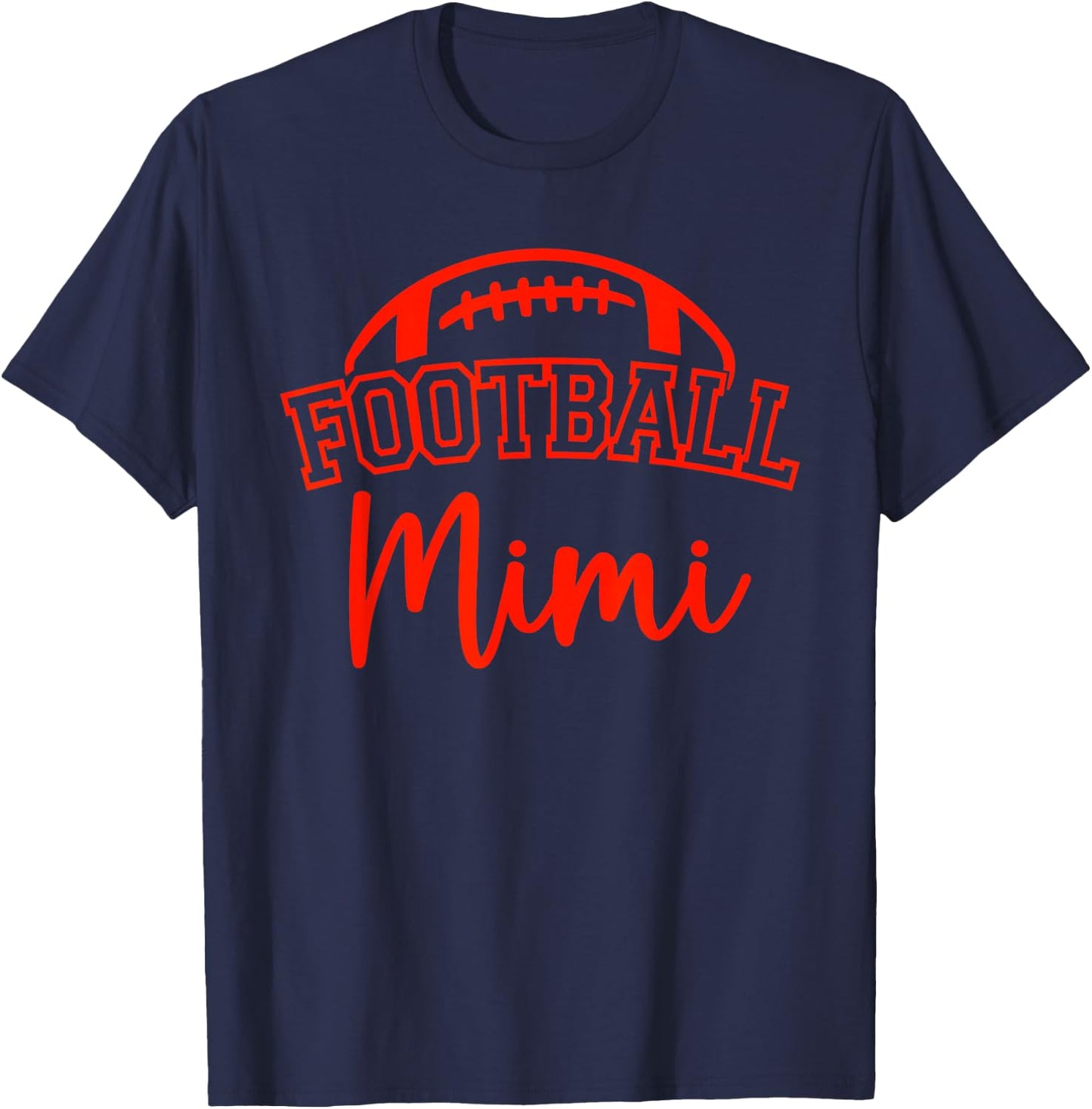 Football Mimi Matching Family Football T-Shirt - T-Shirt | Navy