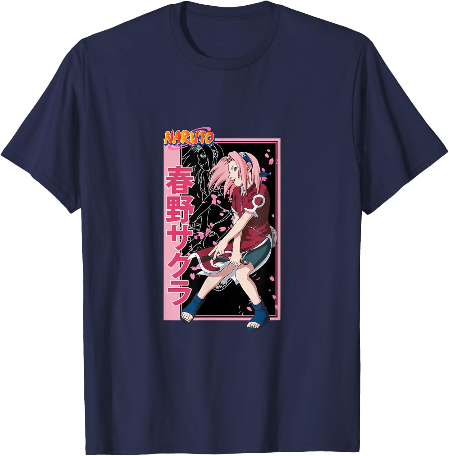 Naruto Sakura Haruno T-Shirt - T-Shirt | Navy