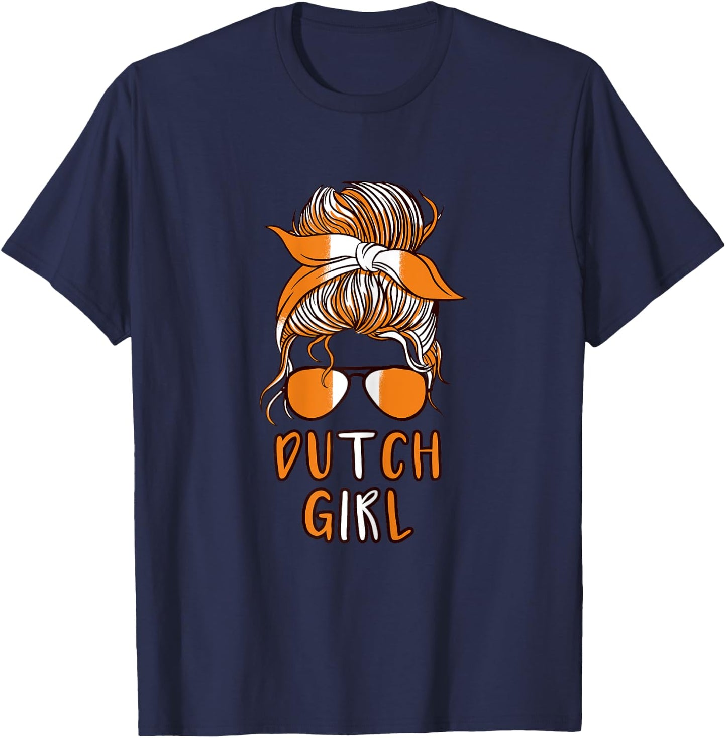 Dutch Girl Holland girls Netherlands Dutch women T-Shirt - T-Shirt | Navy