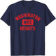Washington Heights NYC Gym Style Distressed Red Print T-Shirt - T-Shirt | Navy