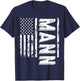 Mann Last Name Funny Surname Team Mann Family T-Shirt - T-Shirt | Navy