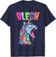 Live Laugh Blegh Bleghssed Heavy Metal Metalcore Unicorn T-Shirt - T-Shirt | Navy