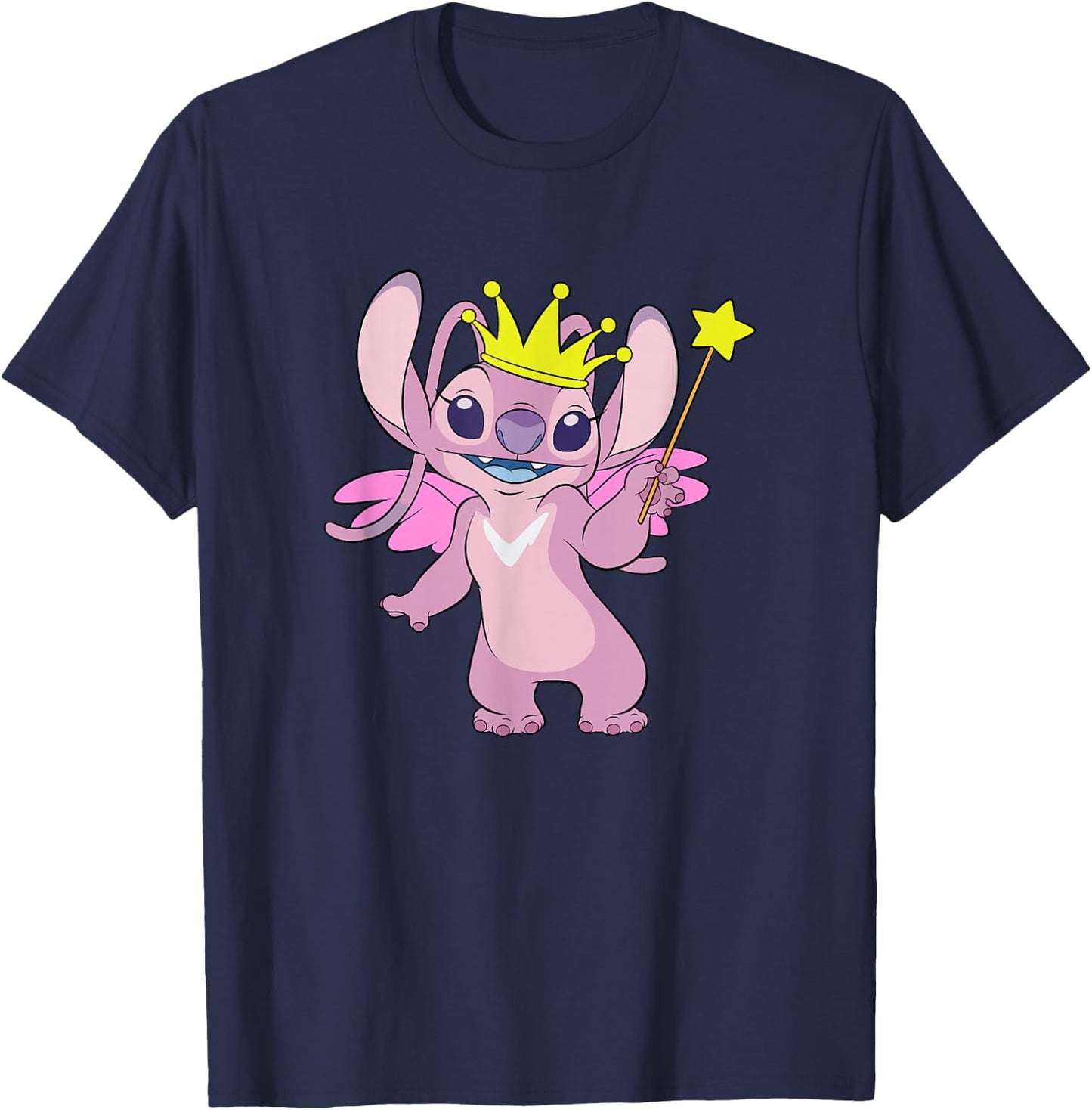 Disney Lilo & Stitch Christmas Angel Holiday Fairy Icon T-Shirt - T-Shirt | Navy
