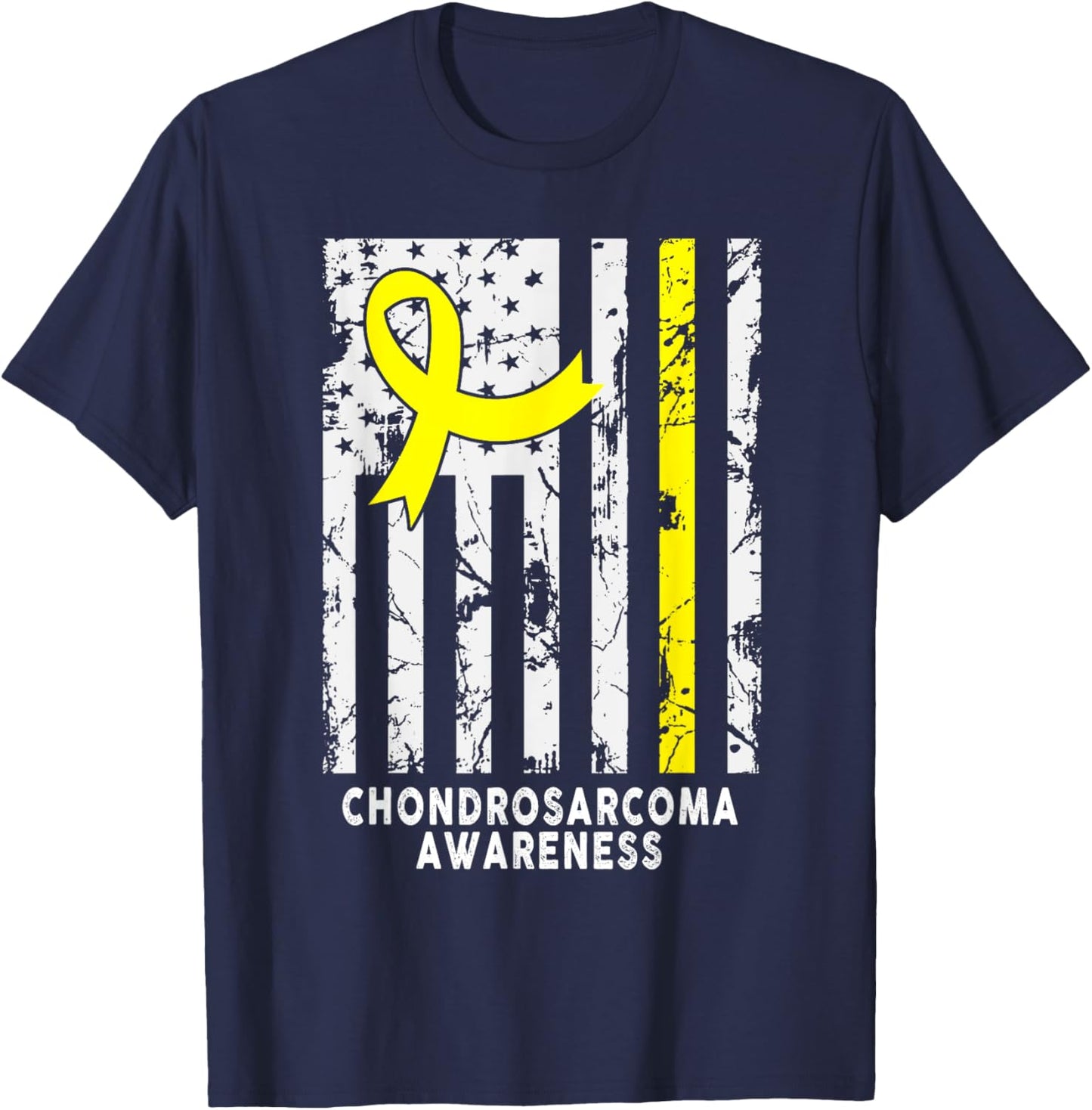 Chondrosarcoma Awareness T-Shirt - T-Shirt | Navy