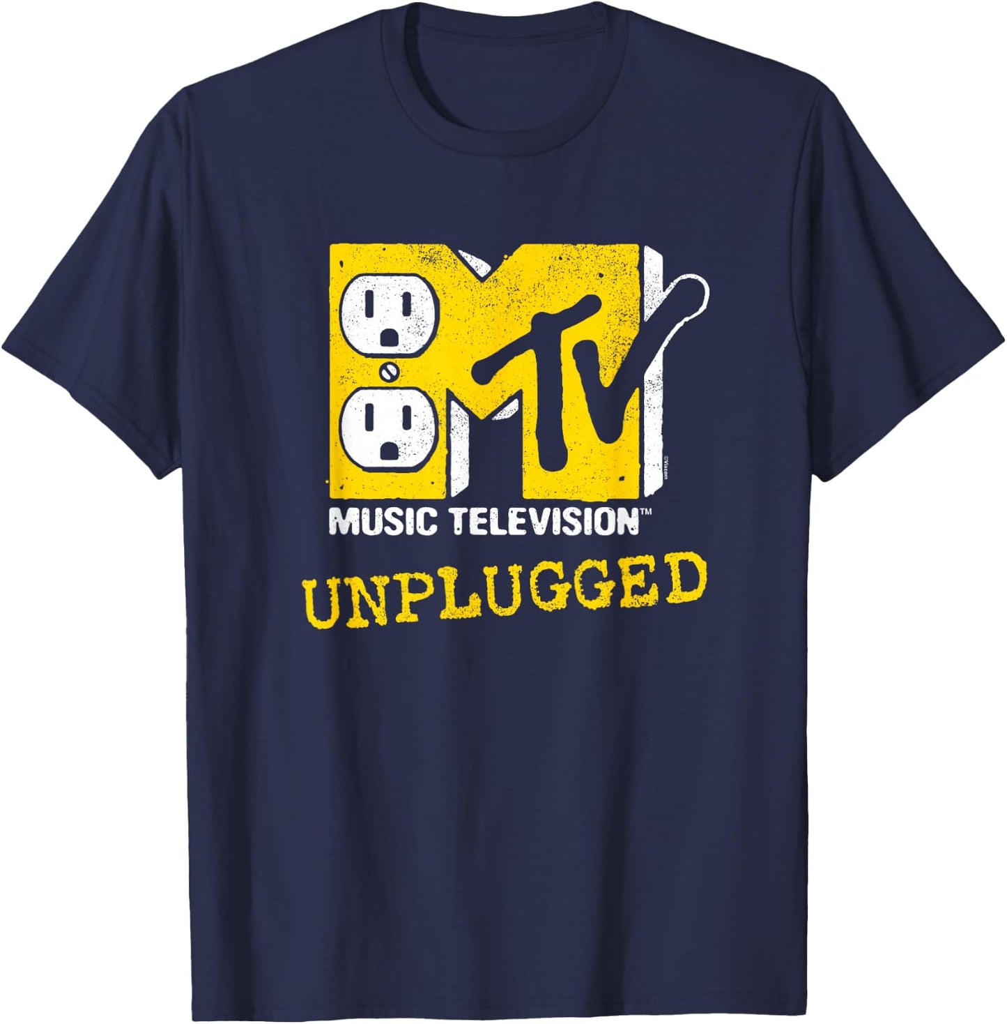 MTV Unplugged - Unplugged MTV Logo T-Shirt - T-Shirt | Navy