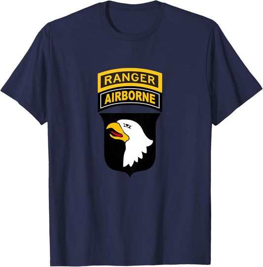 Kids 101st Airborne Ranger Tab for Boys, Girls, Son, Daughter T-Shirt - T-Shirt | Navy