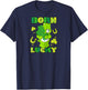 Care Bears Born Lucky Good Luck Bear Raglan Baseball T-Shirt - T-Shirt | Navy