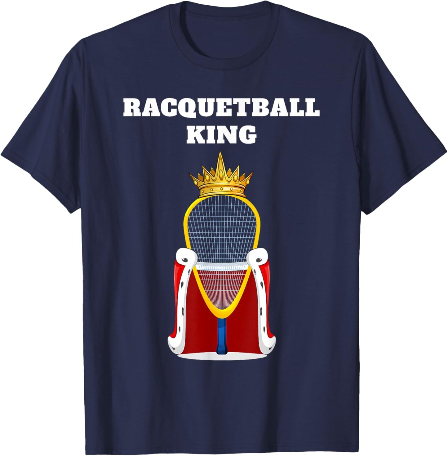 Racquetball King | Boys Racquetball Racquetball T-Shirt - T-Shirt | Navy