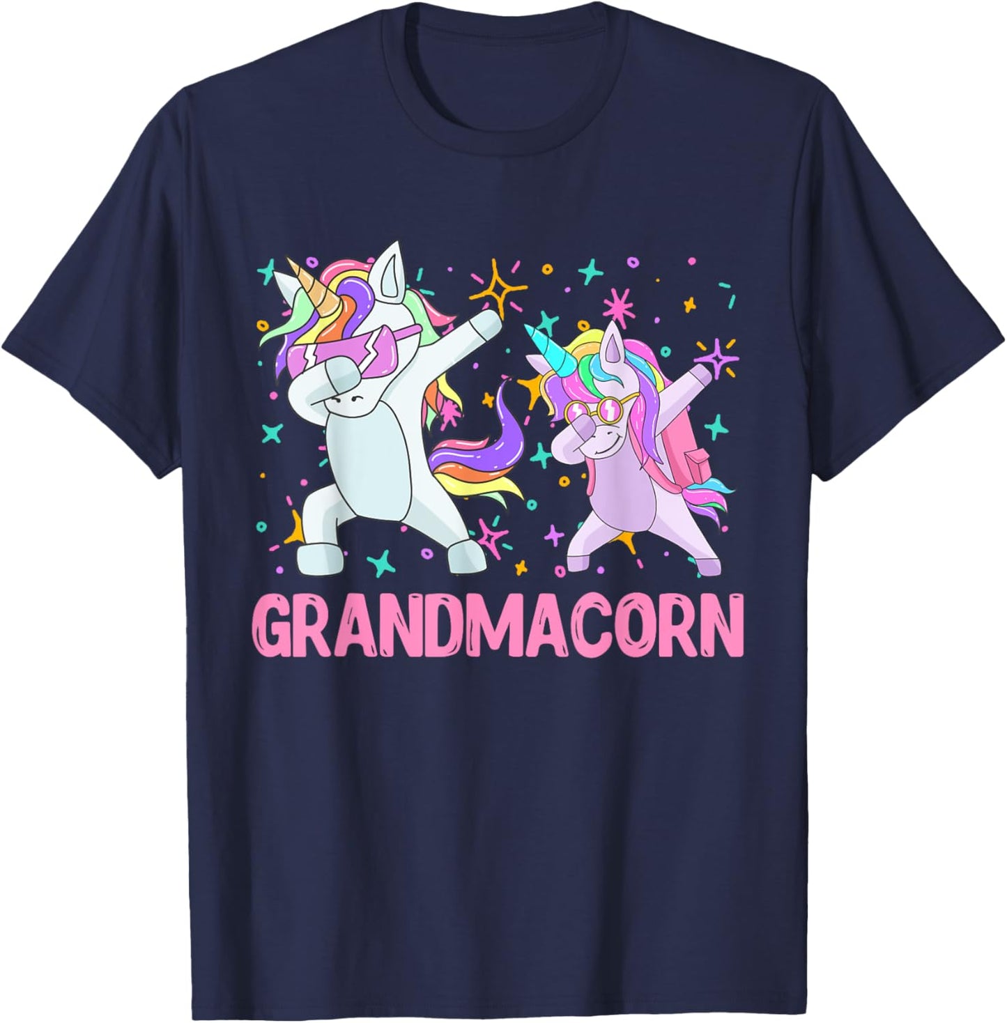 Grandmacorn Mother's day Unicorn Granny Grandma T-Shirt - T-Shirt | Navy