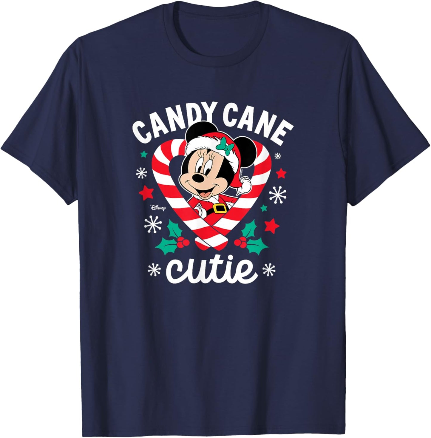 Disney - Minnie Candy Cane Cutie T-Shirt - T-Shirt | Navy