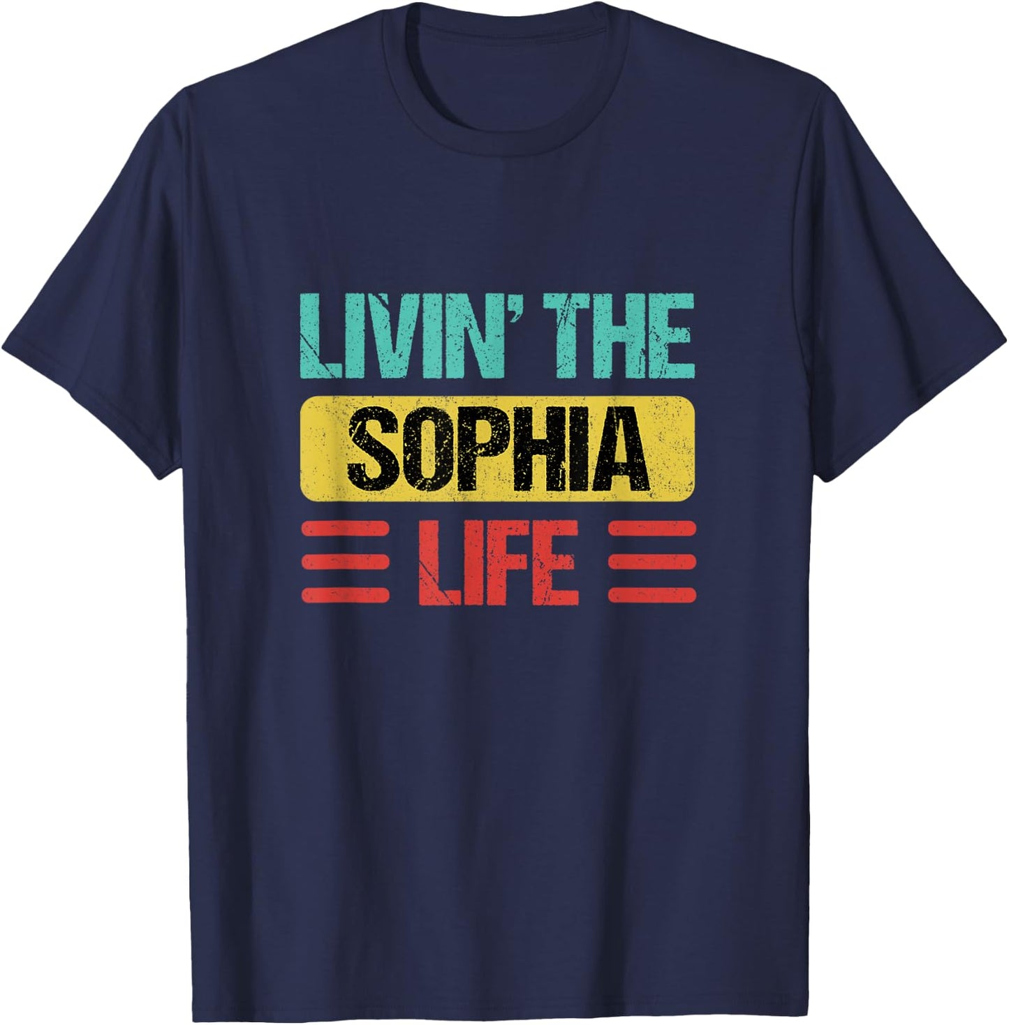 Sophia Name T-Shirt - T-Shirt | Navy