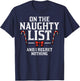 Christmas On Naughty List Regret Nothing Xmas Women Kids Men T-Shirt - T-Shirt | Navy