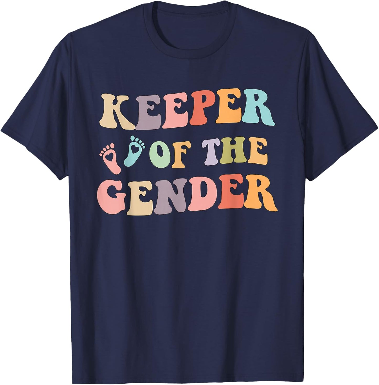 Gender Reveal Keeper of the Gender idea T-Shirt - T-Shirt | Navy