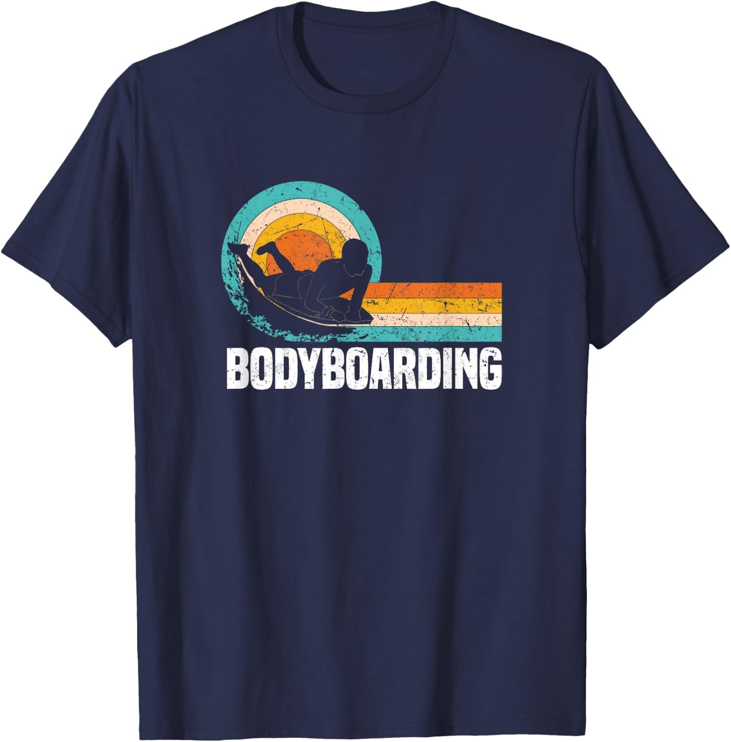 Bodyboarding | Bodyboarder Water Sports T-Shirt - T-Shirt | Navy
