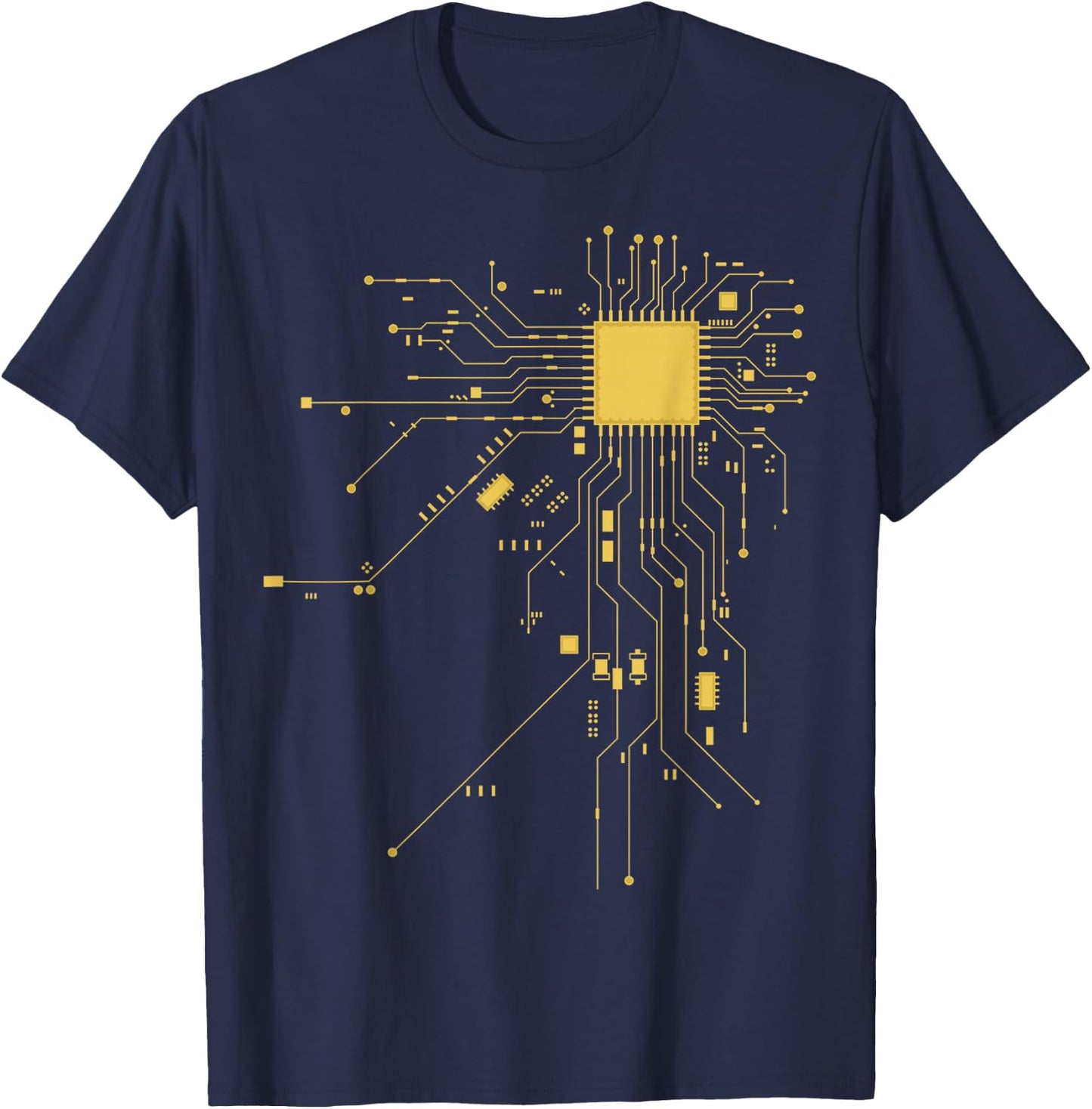 Cool Geek CPU T-Shirt - T-Shirt | Navy