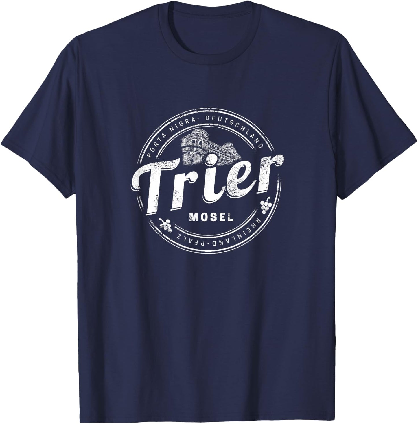 Trier Vintage Moselle Rhineland-Palatinate Germany T-Shirt - T-Shirt | Navy