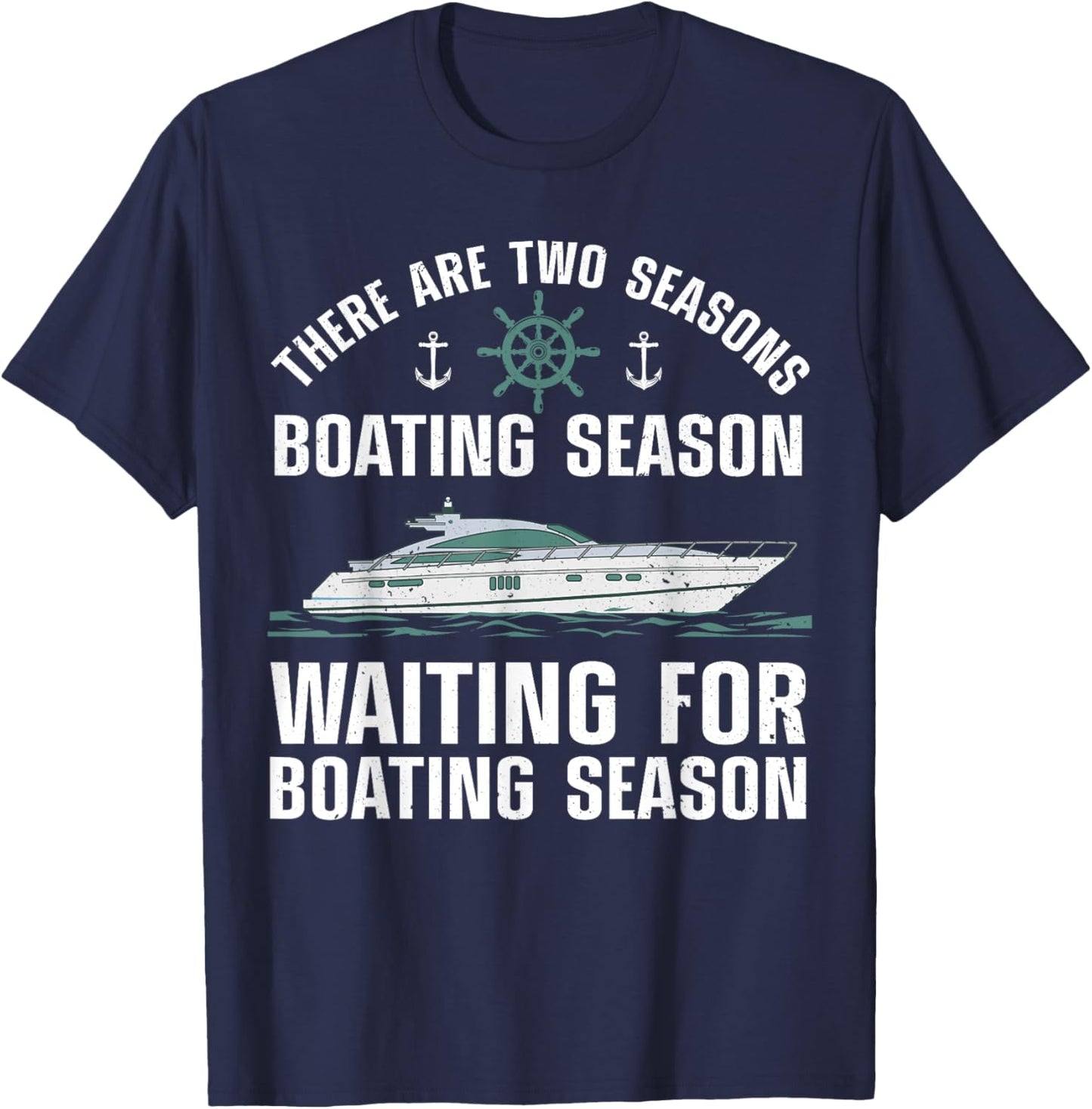 Funny Boating Design Women Boater Boating Boat Lover T-Shirt - T-Shirt | Navy