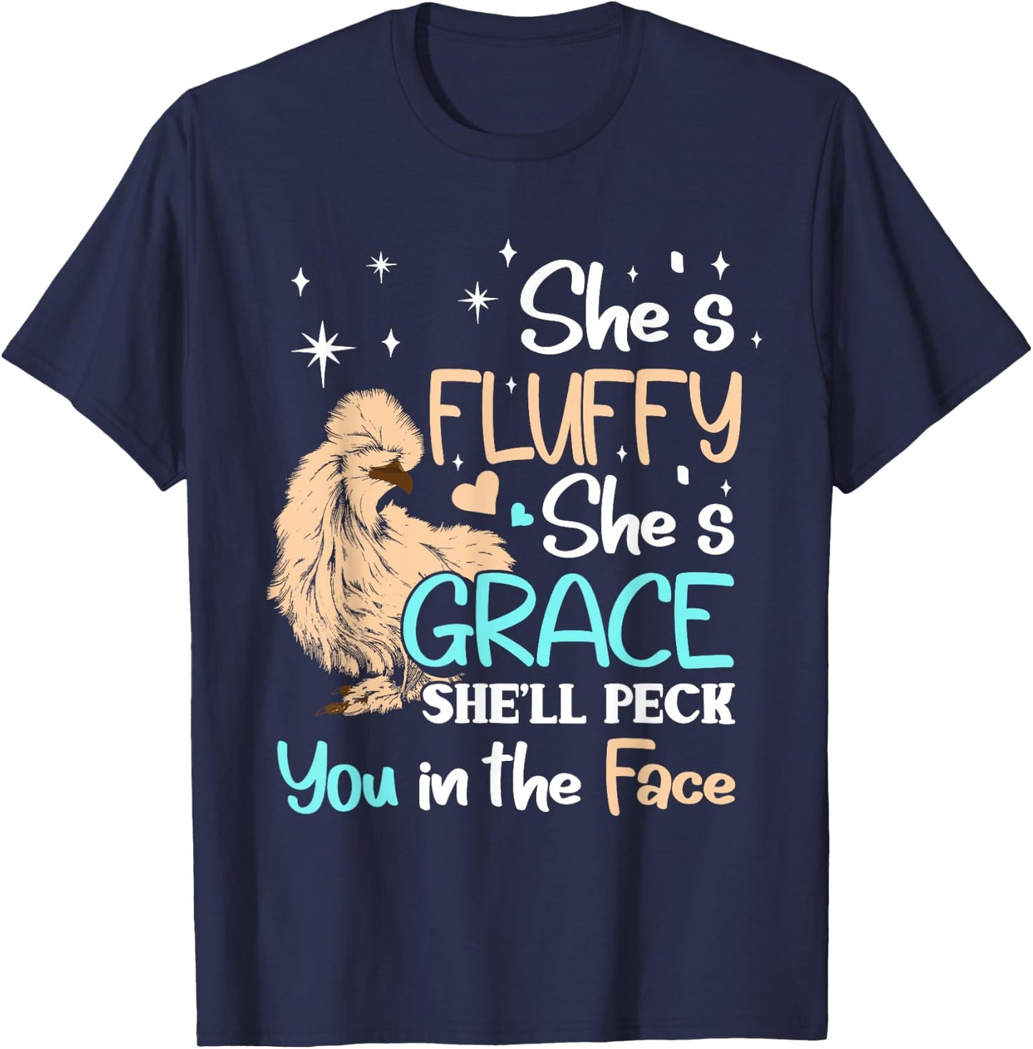 Silkie chicken T-Shirt - T-Shirt | Navy