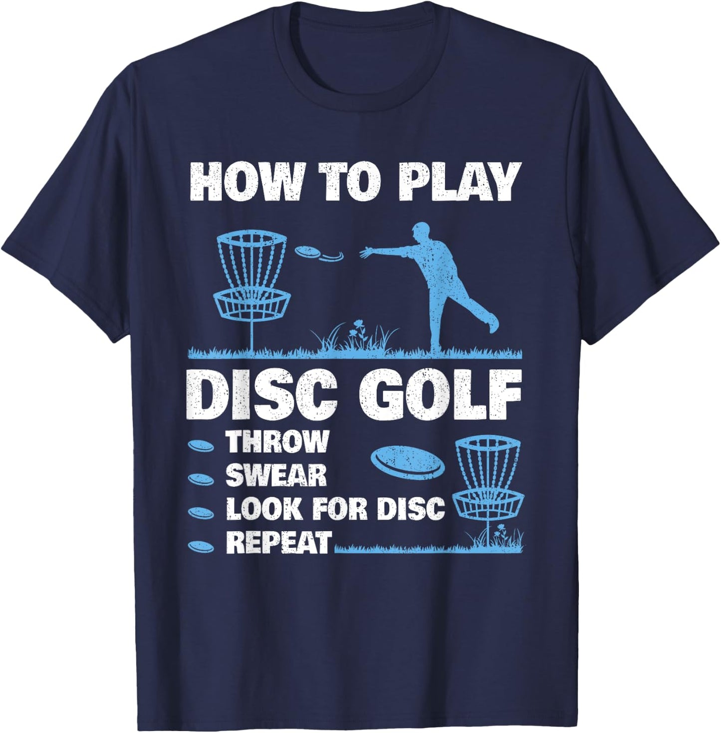 Best Disc Golf Women Disc Golf Tournament Player T-Shirt - T-Shirt | Navy