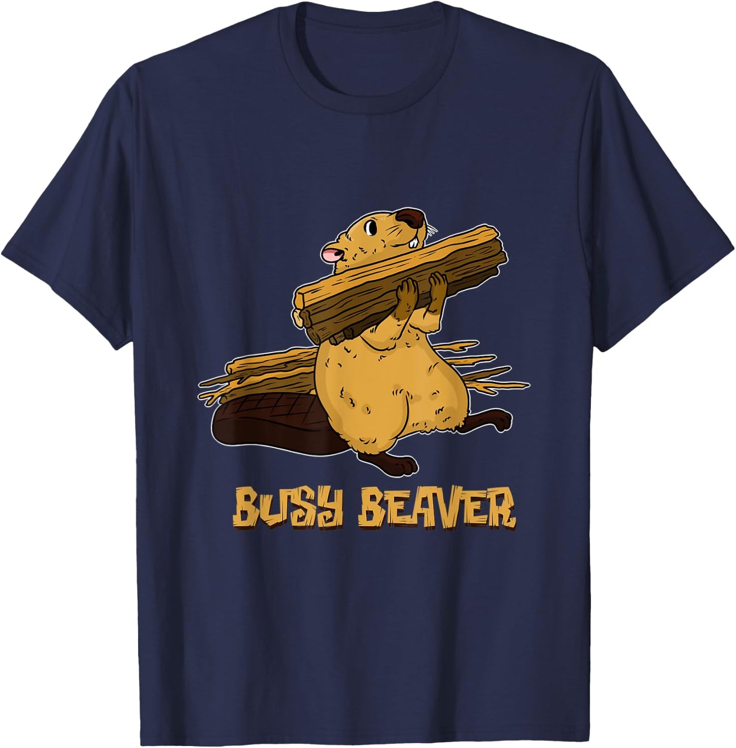 Busy Beaver T-Shirt - T-Shirt | Navy