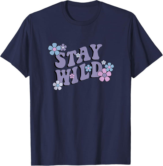 Stay Wild T-Shirt - T-Shirt | Navy