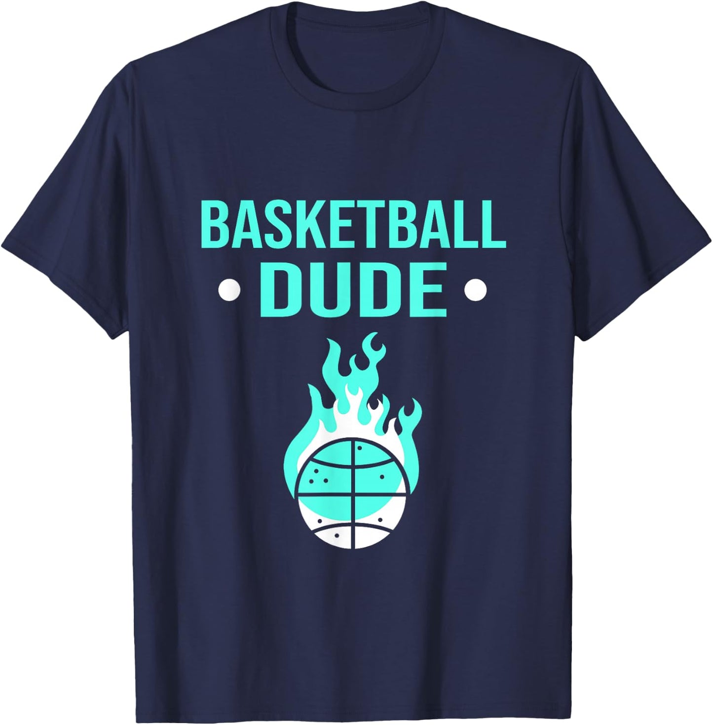 Fire Fit Designs Perfect Dude Basketball - Black, Small, Classic Fit, , Sleeveless, -Youth, Boys T-Shirt - T-Shirt | Navy