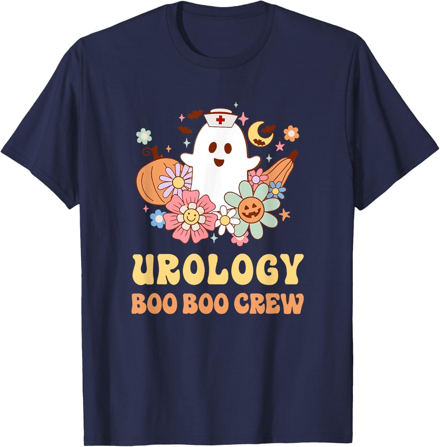 Urology Boo Boo Crew Nurse Halloween T-Shirt - T-Shirt | Navy