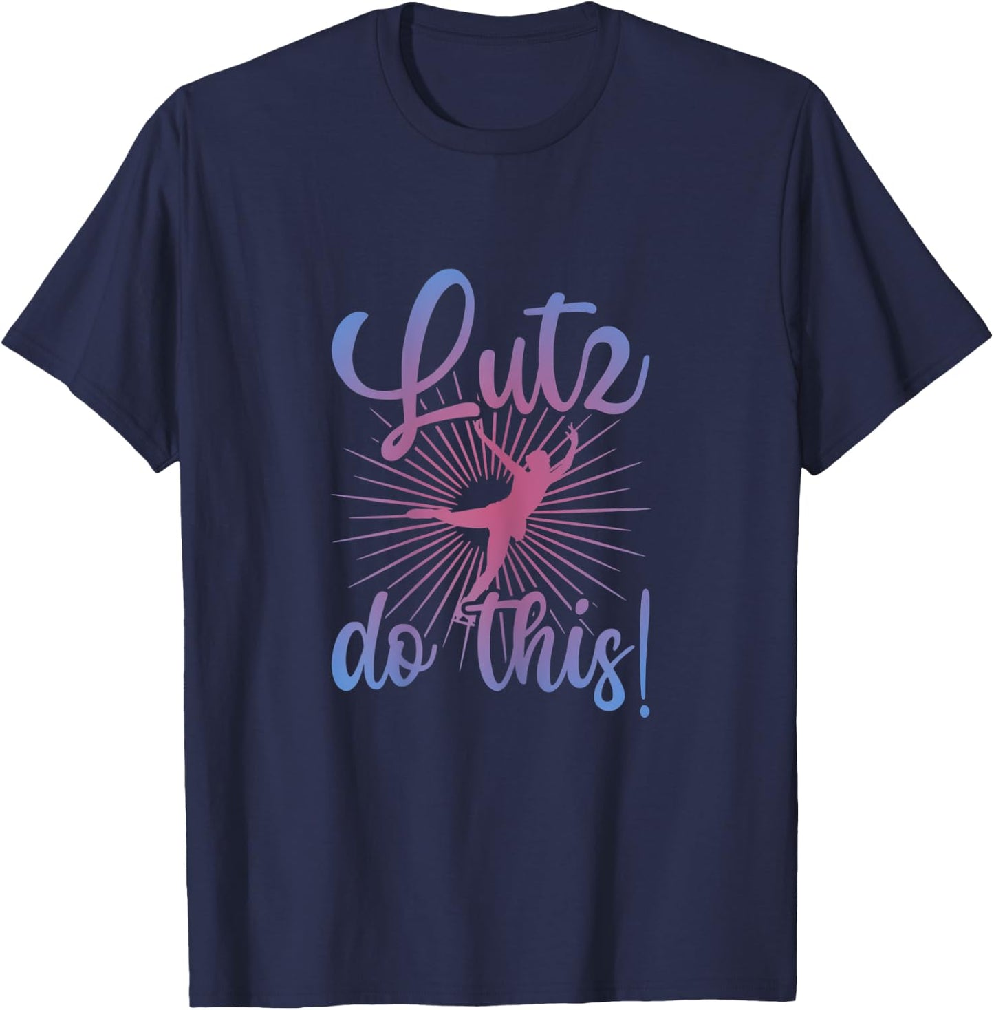 Ice Skating Outfit | Figure Skating Pun T-Shirt - T-Shirt | Navy