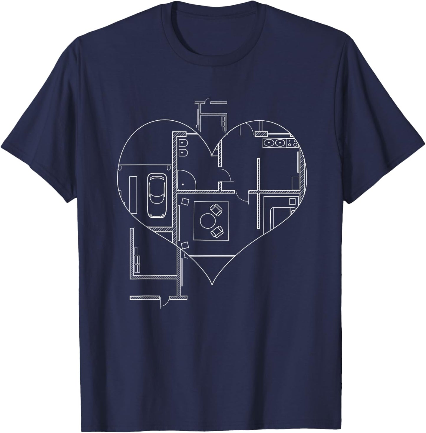 Funny Architect Graduation & Architect Student Architecture T-Shirt - T-Shirt | Navy